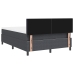 Cama con Base  con Colchón & Luz LED Gris Oscuro 140x200 cm Tela de Pana