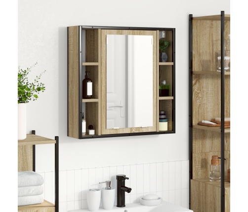 Unidad de Tocador para Baño Roble Claro Tablero de Partículas