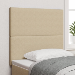 Cabezal  Diseño Sencillo Verde Claro Gris 90 cm Tela de Pana