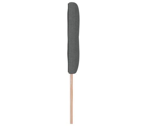 Cabecero LED botones tapizados gris oscuro 80 cm tela