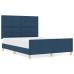 Estructura de Cama  Azul 140x190 cm Tela