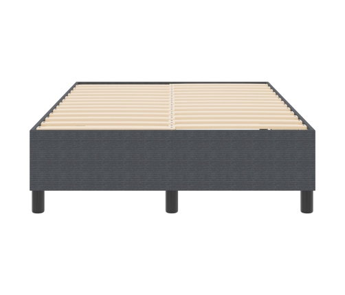 Cama Box Spring  Gris Oscuro 120x200 cm Tela de Pana