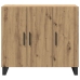 Sideboard  con 3 puertas de roble artesano 90x34x80 cm de madera elaborada