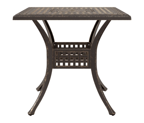 Juego de Comedor para Jardín de 5 Piezas de Aluminio Fundido
