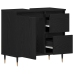 Cabinet de lavabo  Negro Roble 65x33x60 cm Madera elaborada