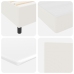 Cama Base Tapizada con Colchón Crema Super King Tela de Terciopelo