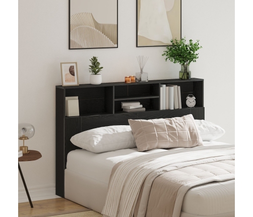 Cabecera de  en Roble Negro - 160x19x103.5 cm Hecha de Madera Ingeniería