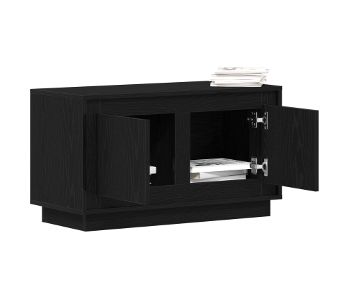 Mueble para TV  Negro Roble 80x35x45 cm Madera de ingeniería