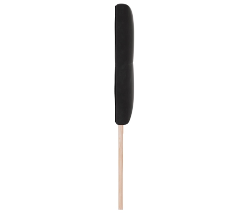 Cabecero  Botoné Negro 200 cm Terciopelo