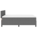 Cama con Somier con Colchón Gris Claro 140x200 cm Tela de Pana