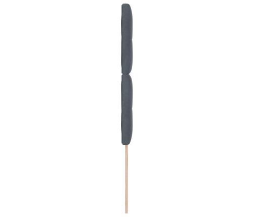 Cabecero  Tapizado con Botones Gris Oscuro 90 cm de Terciopelo
