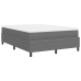 Cama con somier  y colchón gris claro 140x200 cm tela de pana