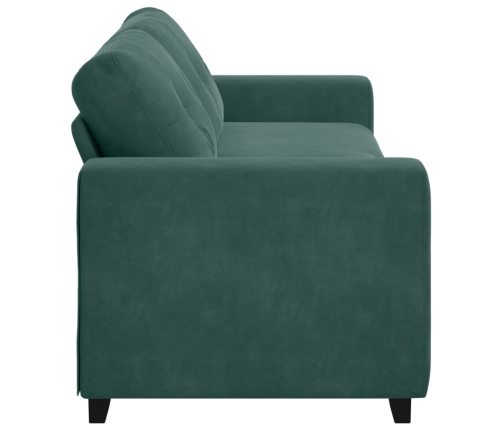 Sofá de 3 plazas  Verde Oscuro 180 cm Terciopelo