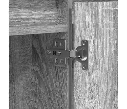 Armario para TV  con LED Gris Sonoma 180x38x49 cm Madera Elaborada