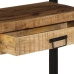 Mesas Auxiliares  Negras 120x33x75 cm de Madera Maciza de Mango y Metal