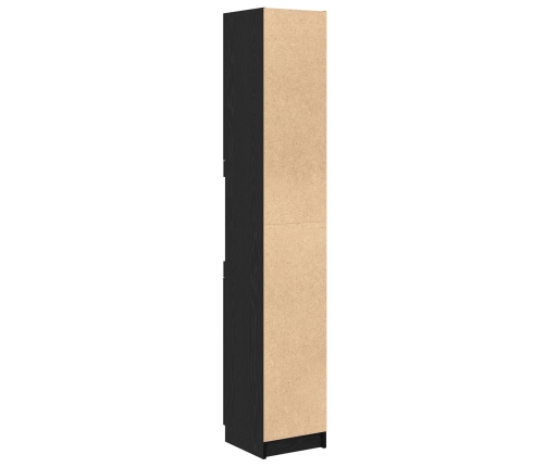 Gabinete de baño de roble negro  - 32x34x188.5 cm