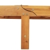Tumbona plegable  con ruedas y cojín beige de madera maciza de acacia