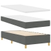 Colchón de Cama con Resortes Gris Oscuro 100x200 cm Tela