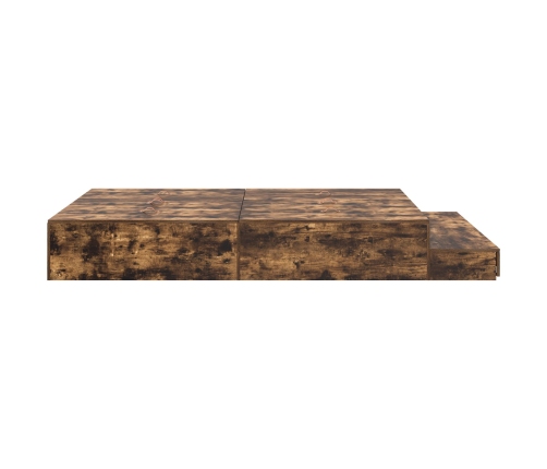 Marco de Cama con Almacenamiento  Marrón Madera elaborada