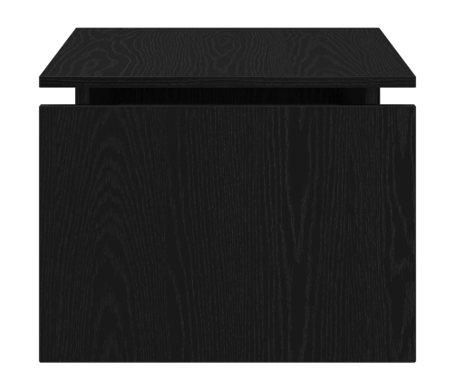 Mesa de café  Negra de Roble 68x38x50 cm de Madera Compuesta