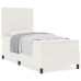 Cama con Base de Resortes y Colchón Color Crema 90x200 cm Tela de Corduroy