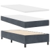 Cama con Box Spring y Colchón  Gris Oscuro 100x200 cm de Terciopelo