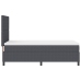 Cama con cajón de  con colchón&LED Gris Oscuro 90x200 cm Tela de terciopelo