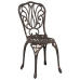 Set de Bistro de Jardín de 3 Piezas  en Aluminio Fundido Bronce