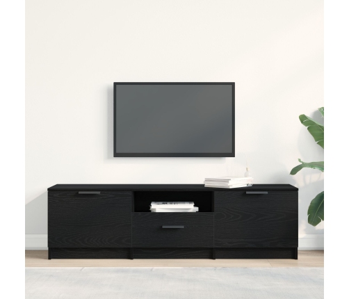 Gabinete para TV  - Roble Negro - 140x35x40 cm - Hecho de Madera Ingieniería