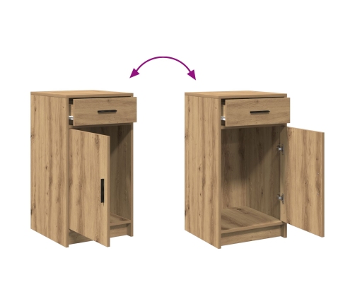 Set de Tocador de 2 Piezas con LED en Madera Elaborada de Roble Artesanal