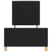 Cama  Negra 90x200 cm de Tela