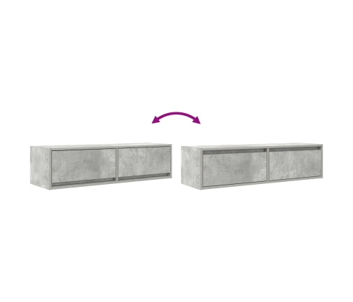 Mueble de TV  Gris Concreto Madera Compuesa 100 x 31 x 25.5 cm