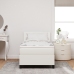 Cama con Somier  con Colchón Crema 100x200 cm Tela de Terciopelo