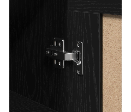 Alto Negro Roble 69,5x34x90 cm Madera Engineered