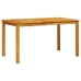 Conjunto de Comedor de Jardín de 7 Piezas de Madera Maciza de Acacia