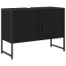 Armario de Lavabo de Baño  Roble Negro 80x33x60 cm Madera Contrachapada