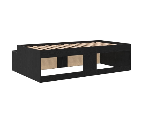 Estructura de Cama  Roble Negro 100x200 cm