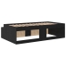 Estructura de Cama  Roble Negro 100x200 cm