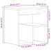 Cajones de Noche  2 pcs Negro Roble 40x30x40 cm Madera