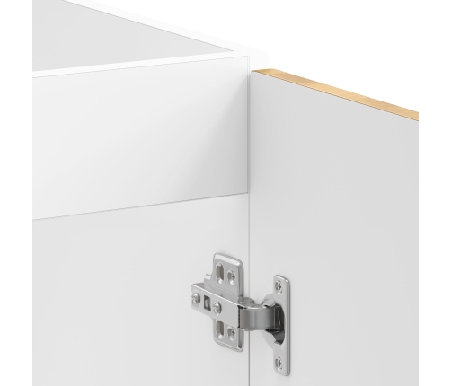 Gabinete de cocina  ""Lucca"" con doble lavabo en madera de roble artesanal