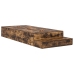 Cama con Almacenamiento  Roble Ahumado Madera, Tablero de partículas