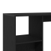 Mesa de Bar  con Estante Negra de Roble 102,5x46x103,5 cm de Madera Ingenierizada