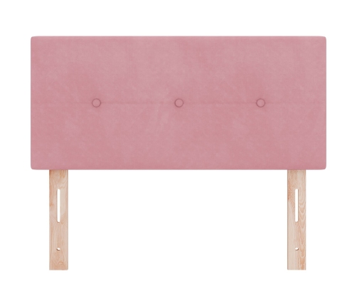 Cabecero Button Tufted Rosa 100 cm Terciopelo