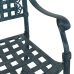 Sillas de Jardín  2 pcs Verde de Aluminio Fundido