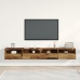 Gabinetes de TV  2 pcs Madera Vieja 100x30x30 cm Madera Elaborada