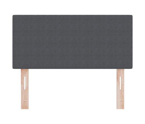 Cabecero  Diseño Sencillo Gris Oscuro 100 cm Tela de Terciopelo