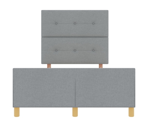 Estructura de Cama Gris Claro 120x200 cm Tela