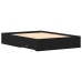 Cama con Cajones  Negro Roble 135x190 cm Madera Engineered