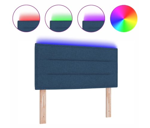 Cabecera Diseño Líneas Azul 100 cm Tela