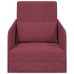 Sofá cama de suelo  2 en 1 Rojo Vino 65x80x83 cm Tela